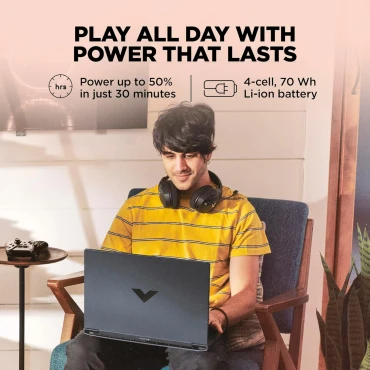 HP 15FA2103TX Gaming Laptop Intel Core i7 13th Gen 16GB RAM 512GB SSD NVIDIA RTX 4050 6GB 15.6 Inch Full HD Display Windows 11 - Image 4