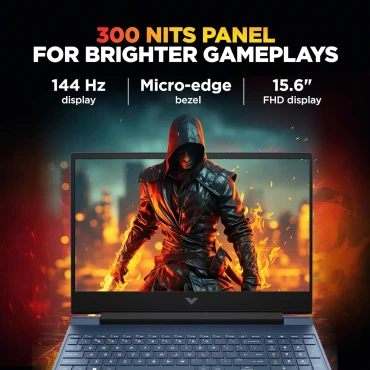 HP 15FB3130AX Gaming Laptop AMD Ryzen 7 7445HS 16GB RAM 512GB SSD NVIDIA RTX 4050 6GB 15.6 Inch Full HD Display Windows 11 - Image 4