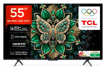 TCL 55C6K 55 Inch QD Mini LED Smart TV 4K Ultra HD Display Dolby Vision Google TV