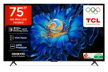 TCL 75C6KS 75 Inch QD Mini LED Smart TV 4K Ultra HD Display Dolby Vision Google TV